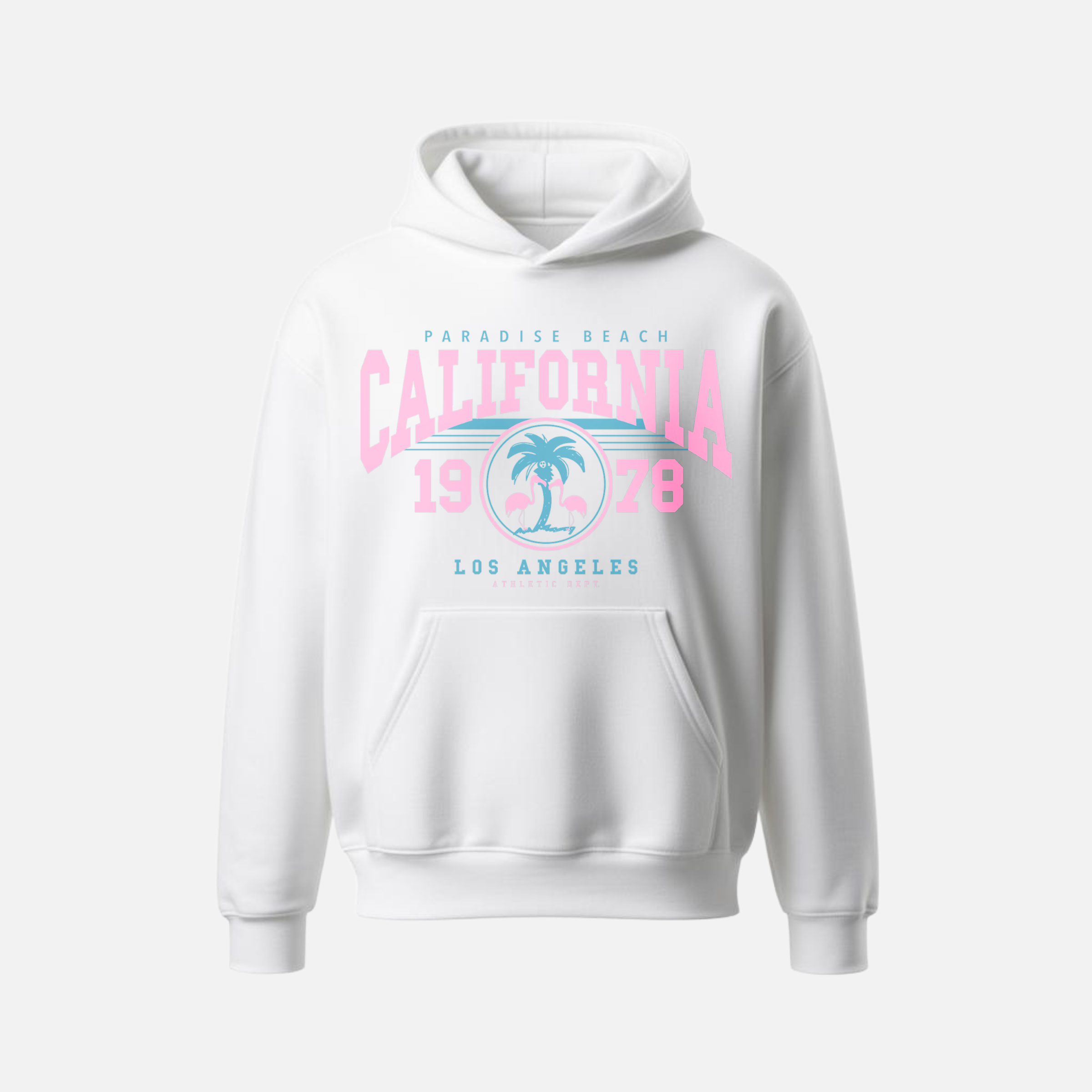 California Paradise Beach Hoodie – Vintage Coastal Streetwear