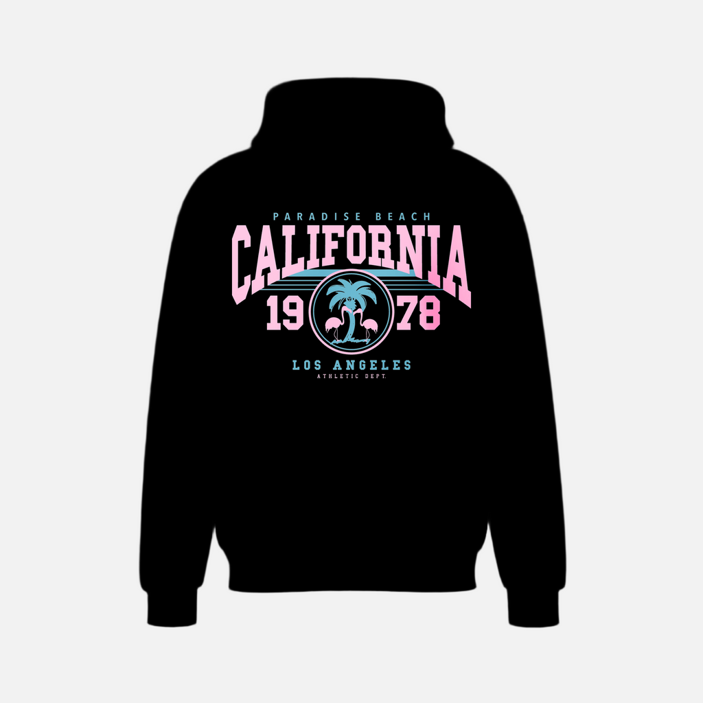 California Paradise Beach Hoodie – Vintage Coastal Streetwear