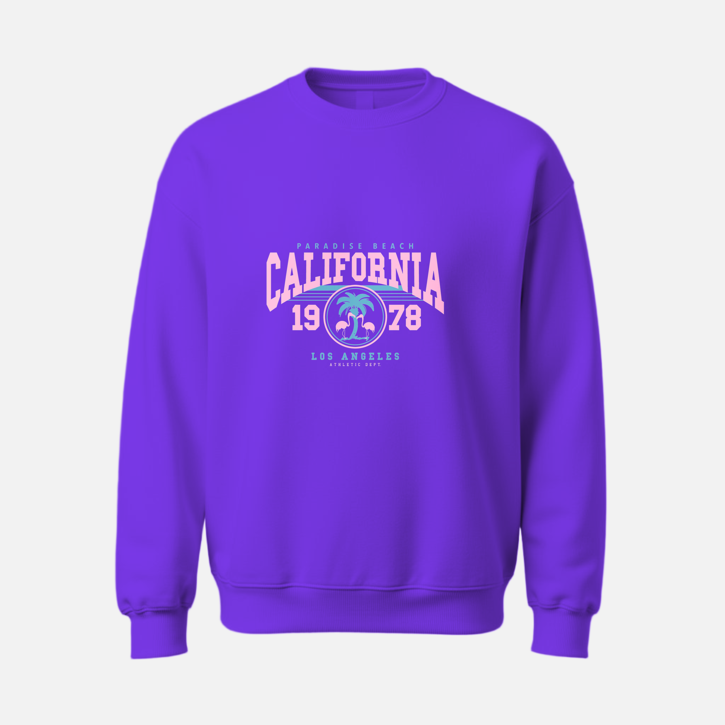 California Paradise Beach Crewneck – Vintage Coastal Sweatshirt