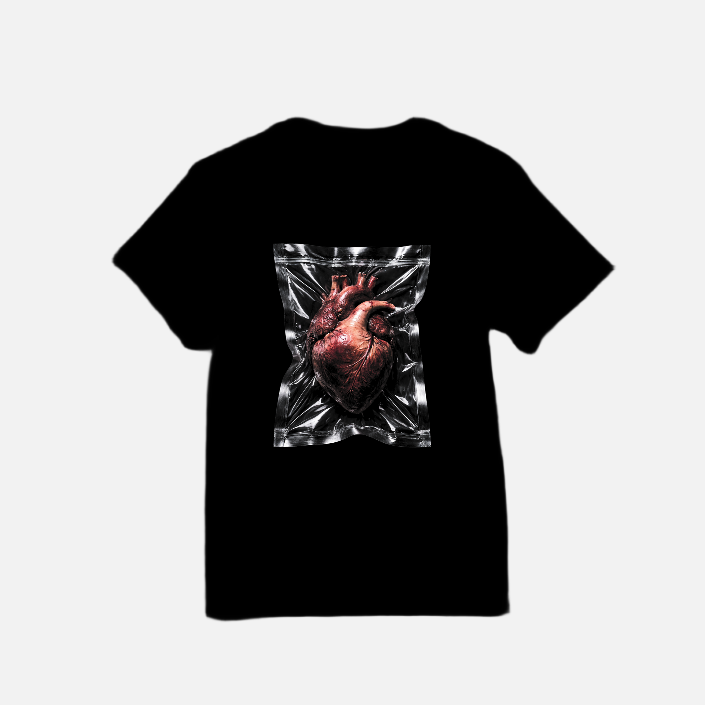 AMORE Tee – Vacuum Sealed Heart Graphic Shirt