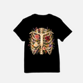 Bloom Through the Broken Tee – Floral Ribcage Graphic Shirt